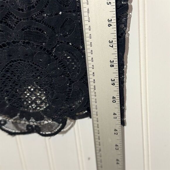 Trixxi Black Lace Bustier Midi Dress Juniors 5 Goth Fairy Grunge Y2K Party - Picture 5 of 8